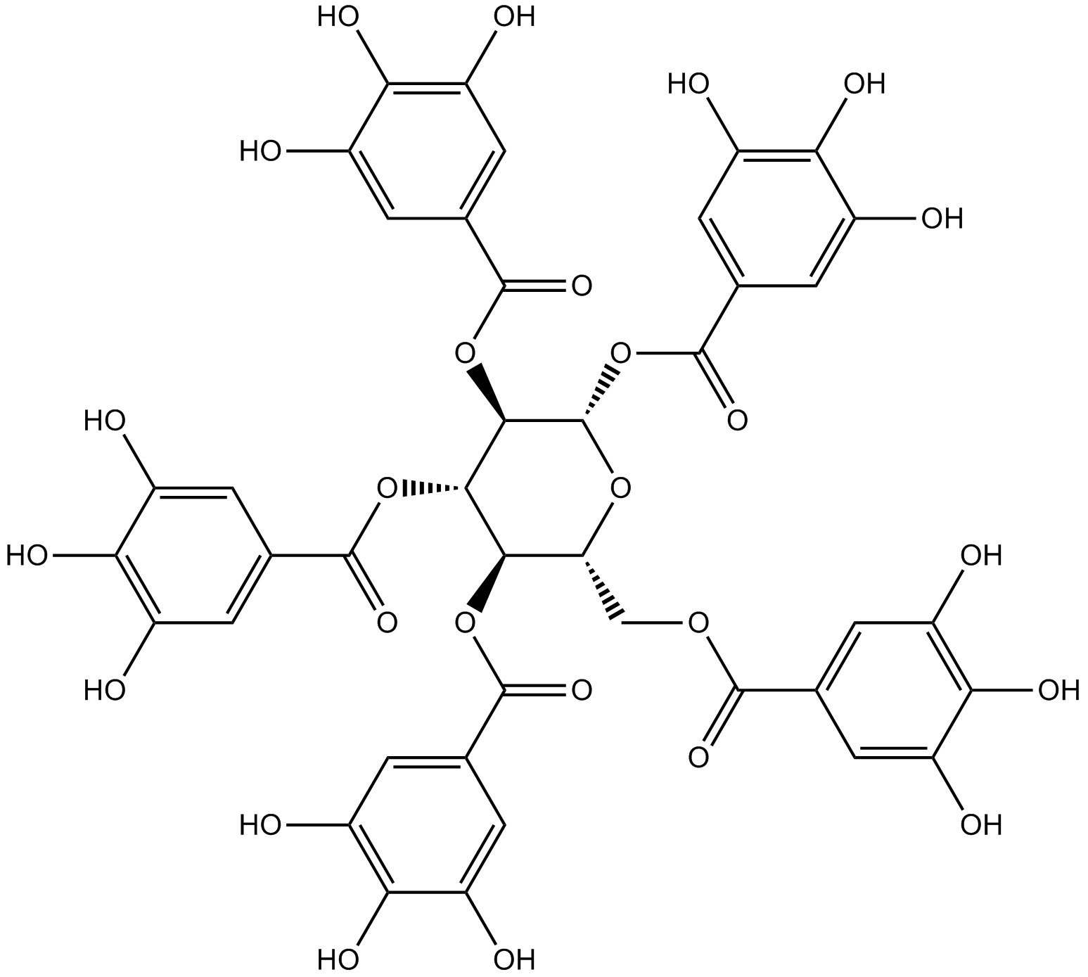 1,2,3,4,6-pentagalloylglucose